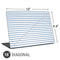 Blue and White Stripes Universal Laptop 16in (13 x 9.4in) Skin